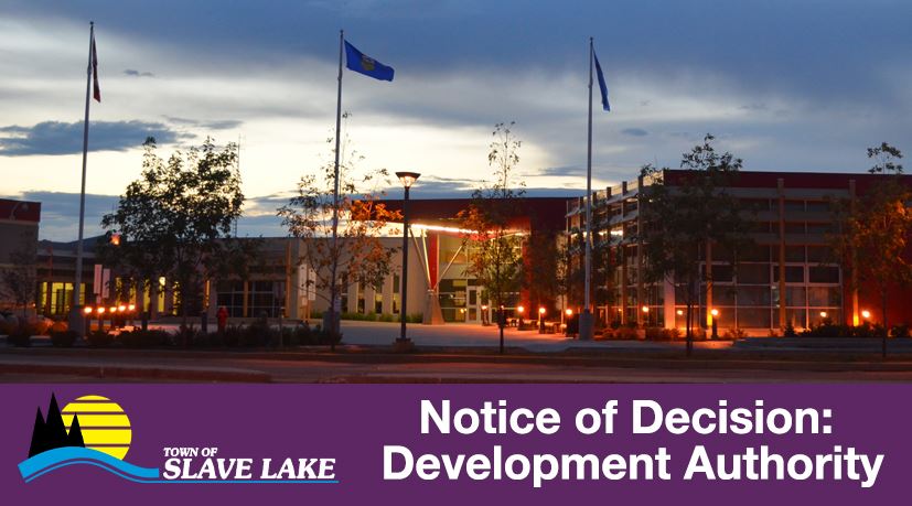 Notice of Decision Development Authority