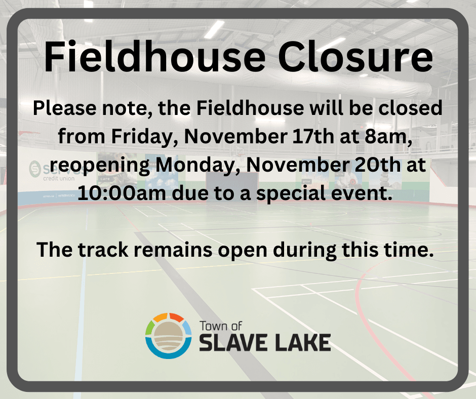 Fieldhouse Closure November 17-20 