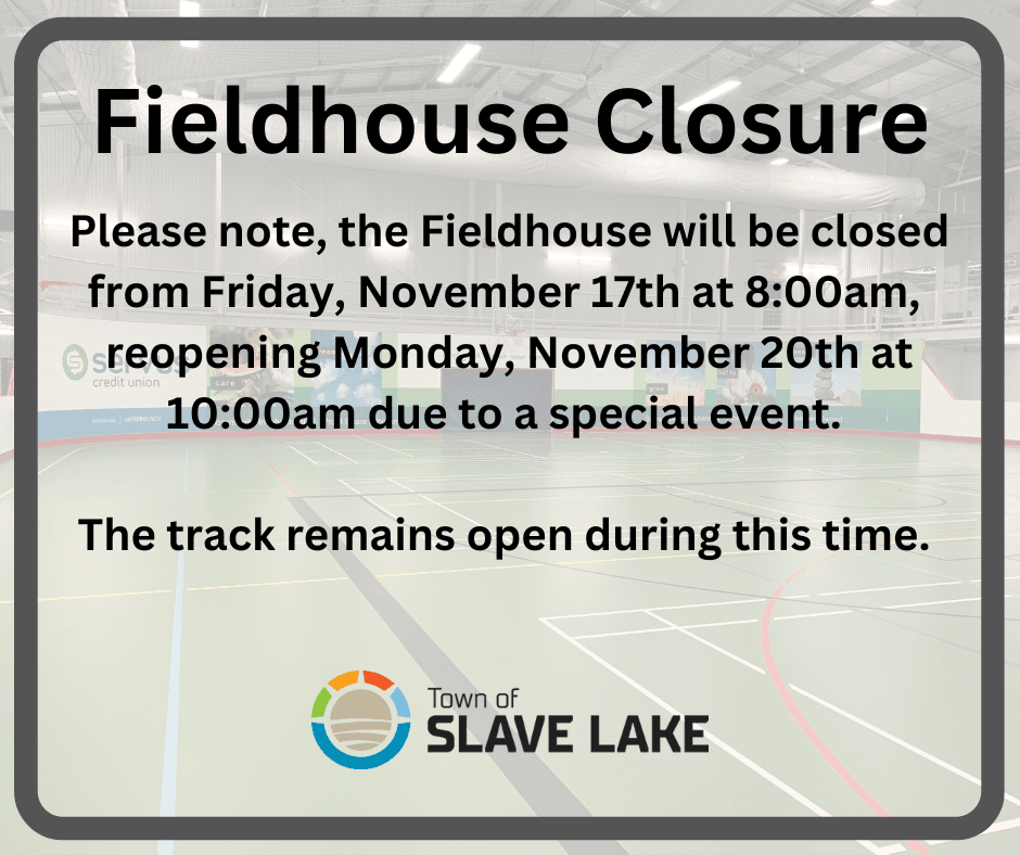 Fieldhouse Closure November 17-20 
